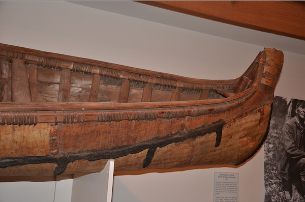 historic canoe preserved at museum